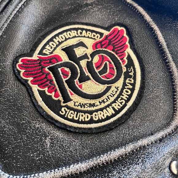 VINTAGE DISTRESSED LEATHER MOTORCYCLE RACING JACKET - Picture 2 of 9